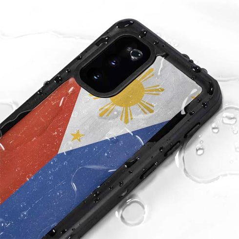 Philippines Flag Distressed Galaxy S20 Waterproof Case